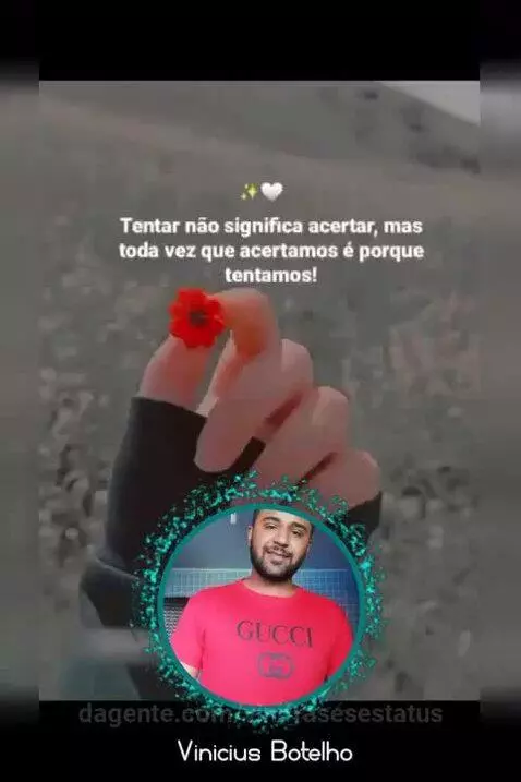 O lema é nunca desistir é tentar até acertar ! by vinifrasesestatus