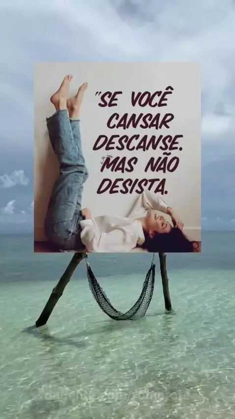 Se precisar faça uma pausa, mas não desista 🍀 by romarote
