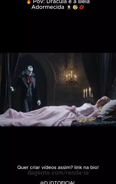 🔥 Pov: Drácula e a Bela Adormecida 🧛‍♂️😴💋  ⁨@djdtoficial⁩ by renda-ia