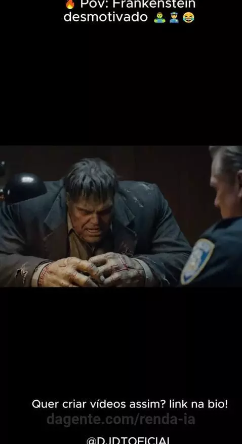 🔥 Pov: Frankenstein desmotivado 🧟‍♂️👮‍♂️😂  @djdtoficial by renda-ia