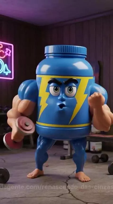 Pote de Whey Musculoso (Brazino) SE EU DERRETER É MASSA, NÃO... by renascendo-das-cinzas