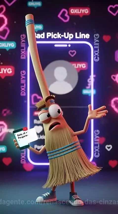 Vassoura fofoqueira A CANTADA QUE FEZ A VASSOURA QUERER TE V... by renascendo-das-cinzas