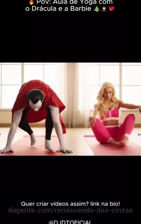 🔥 Pov: Aula de Yoga com o Drácula e a Barbie 🧘‍♀️🧛‍♀️💖  ... by renascendo-das-cinzas
