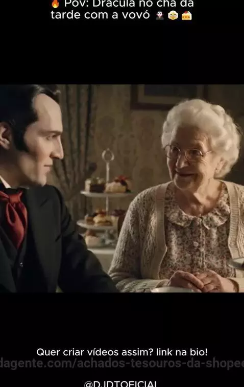 🔥 Pov: Drácula no chá da tarde com a vovó 🧛‍♂️👵🍰  ⁨@djdtofic... by achados-tesouros-da-shopee
