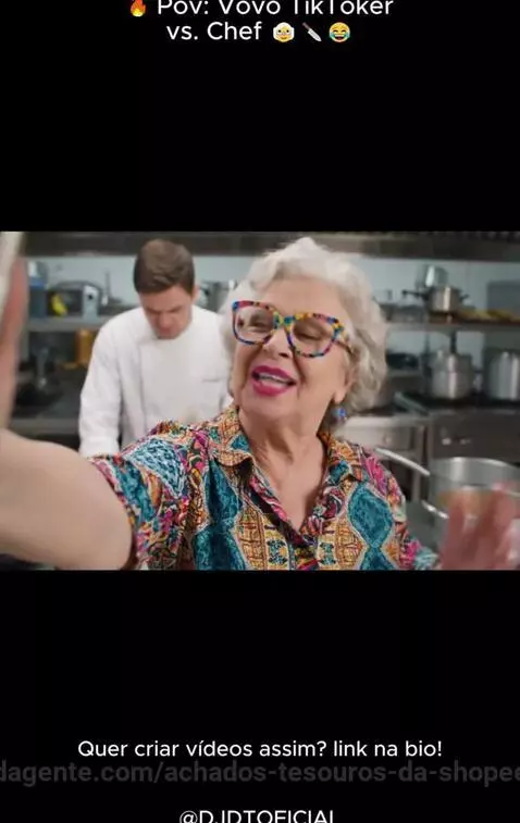🔥 Pov: Vovó TikToker vs. Chef 👵🔪😂  ⁨@djdtoficial⁩ by achados-tesouros-da-shopee