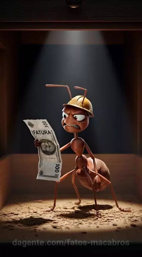 Formiga Operária A FATURA NA GAVETA É MAIS ESCURA QUE TUDO! ... by fatos-macabros