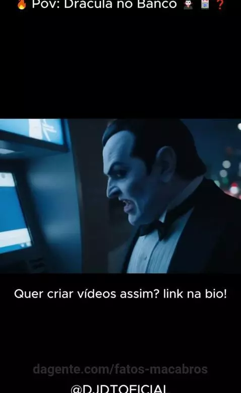 🔥 Pov: Drácula no Banco 🧛 🏧 ❓  ⁨@djdtoficial⁩ by fatos-macabros