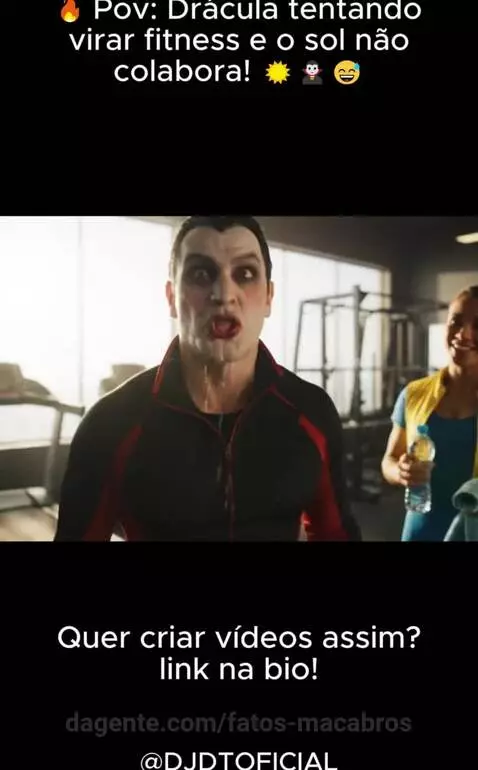 🔥 Pov: Drácula tentando virar fitness e o sol não colabora! ... by fatos-macabros