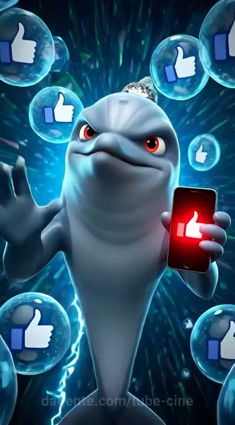 Golfinho conspiracionista O ALGORITMO QUER TE SILENCIAR! GOL... by tube-cine