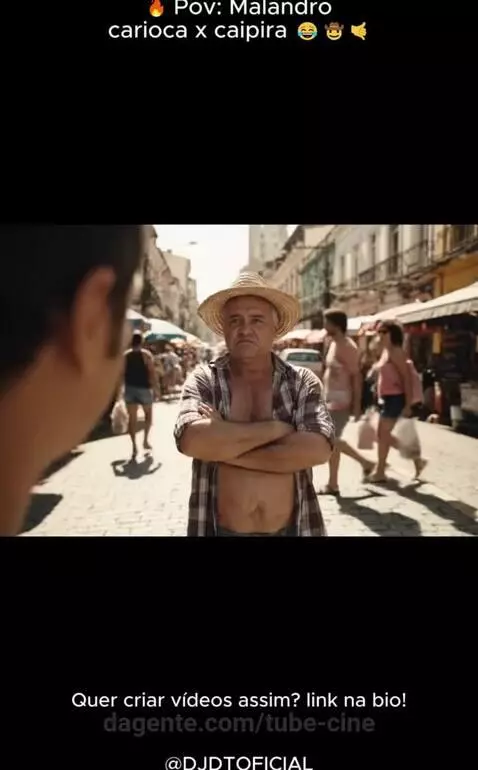 🔥 Pov: Malandro carioca x caipira 😂🤠🤙  ⁨@djdtoficial⁩ by tube-cine