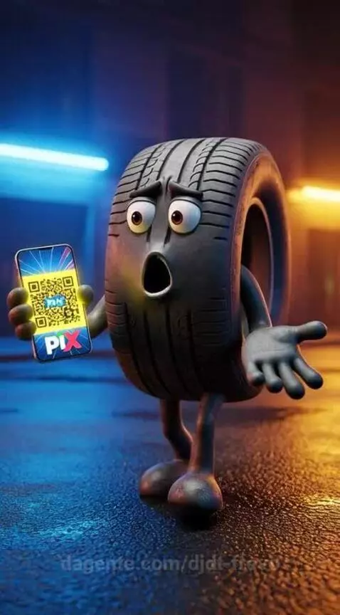 Pneu Furado O PNEU MAIS LISO DO BRASIL PEDINDO AJUDA  ⁨@djdt... by djdt-frevo